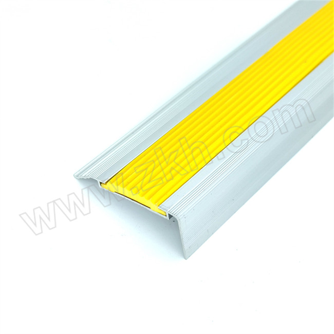 JIALIAO/嘉辽 1m长铝合金包边楼梯防滑条 BS4ZP23234 55×21mm 柠檬黄色 1根