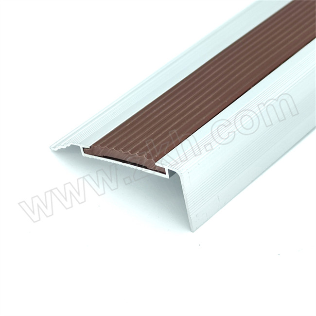 JIALIAO/嘉辽 1.5m长铝合金包边楼梯防滑条 BS4ZP23290 60×21mm 咖啡色 2个 1包