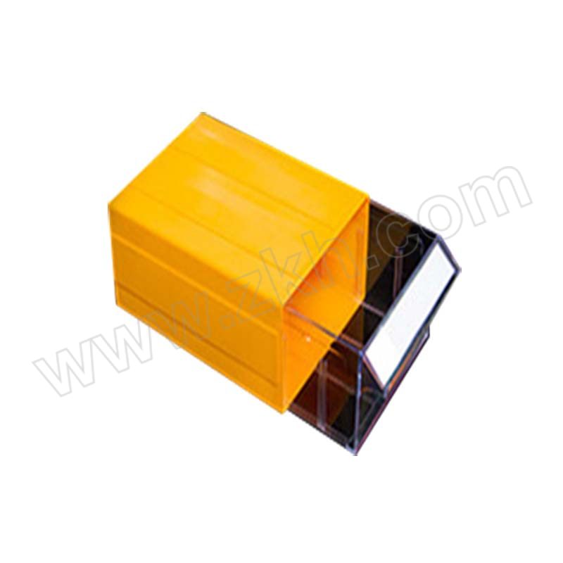JINGKU/京酷 分隔式零件盒 F5 尺寸220×108×55mm 黄色 1个