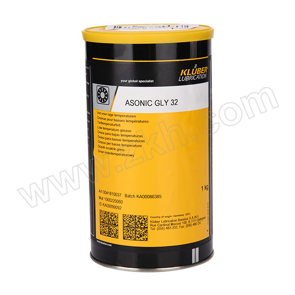 KLUBER/克鲁勃 润滑剂 ASONIC GLY32 1kg 1桶