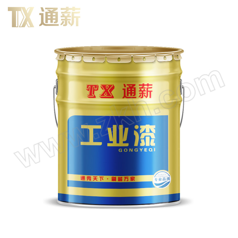 TX/通薪 丙烯酸耐酸碱防腐油漆 中黄色 20kg 1桶