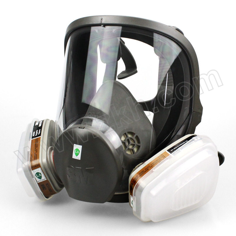 3M 3M全面具6800配6001呼吸防护套装 6800防毒面具七件套 含6800全面具×1个+6001滤盒×2个+5N11滤棉×2片+501滤棉盖×2个 1套