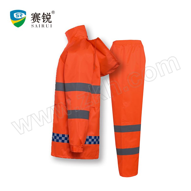 SAIRUI/赛锐 高警示雨衣套装 SR-8518 M 荧光橙 含上衣×1+裤子×1 1套