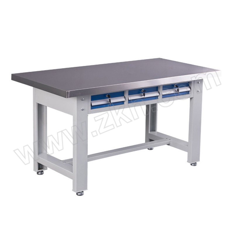 MKG/麦卡贡 304不锈钢重型工作台平三抽款 K775C 尺寸1800×750×800mm 台面承载1000kg 1张