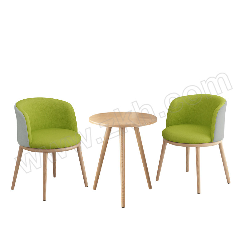 SX/韶希 绿灰色一桌2椅洽谈桌 SX-QTZ83 尺寸580×580×710mm 1套