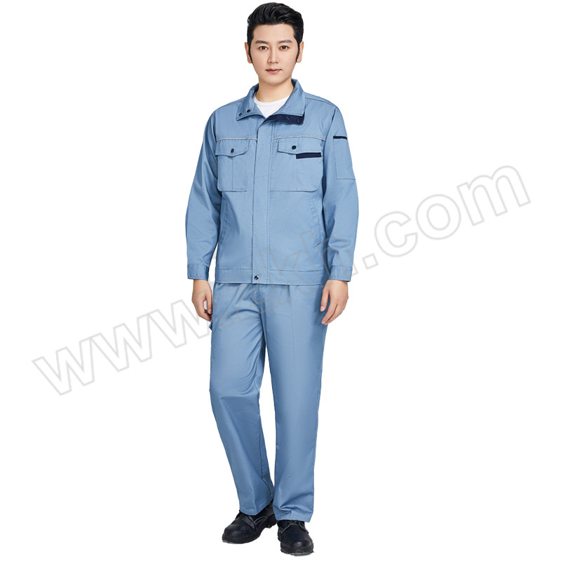TOPRUI/拓普瑞 春秋男女长袖工作服套装 A7 185码 豆灰色 含上衣×1+裤子×1 1套