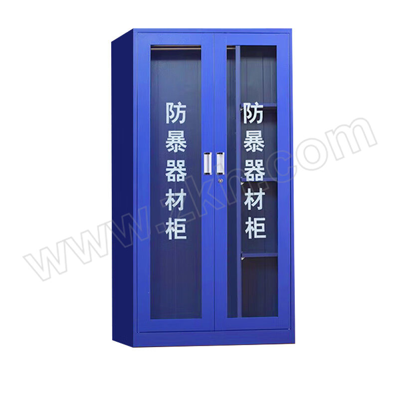 JINSHANGTONGHAO/金尚通昊 安保反恐防暴多功能器材柜加厚款 TH-FBG-11 1200×400×1800mm 蓝色 实厚0.8mm 冷轧钢板 1台