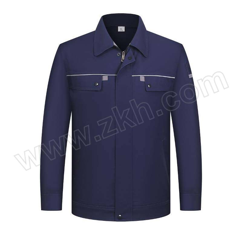 TOPRUI/拓普瑞 春秋男女长袖工作服上衣 M801 180码 深兰色 1件