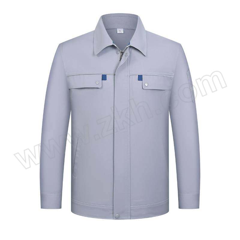 TOPRUI/拓普瑞 春秋男女长袖工作服上衣 M804 170码 浅灰色 1件