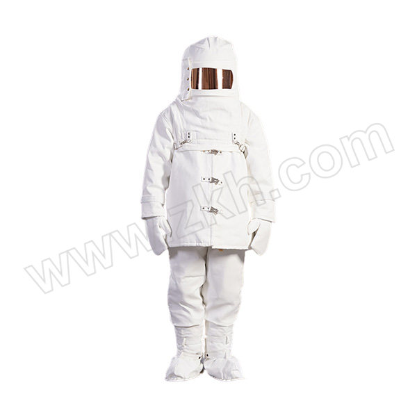 QHZ/全合众 消防避火服套装 FBH-LQA-2 M 白色 含头罩+上衣+裤子+手套+靴子 1套