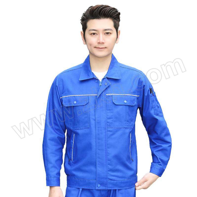 TOPRUI/拓普瑞 春秋男女长袖工作服上衣 K802 165码 宝蓝色 1件