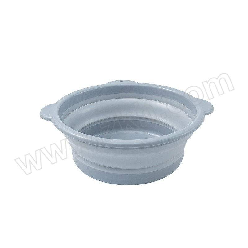 XWH/希万辉 可折叠洗脸盆 XWH-XLP001 中号 29cm 白圈灰/白圈粉/粉色/蓝色/灰色/白圈蓝颜色随机 1个