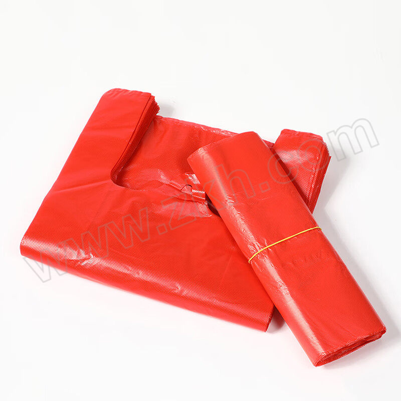 XWH/希万辉 红色加厚塑料背心袋子 XWH-LJD007 40×60cm 100只 1包