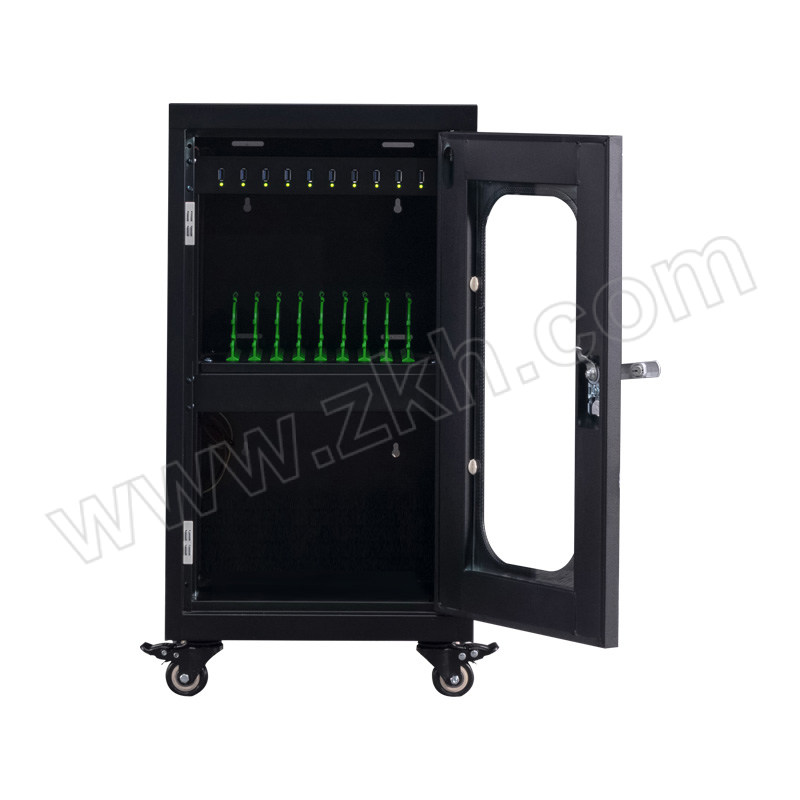 WTJG/蔚图京冠 10位平板电脑充电柜单层 WF134 尺寸360×420×865mm 黑色 1台