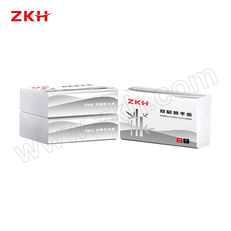 ZKH/震坤行 双层复合擦手纸 ZKH-SC022 225×215mm 200抽 1箱