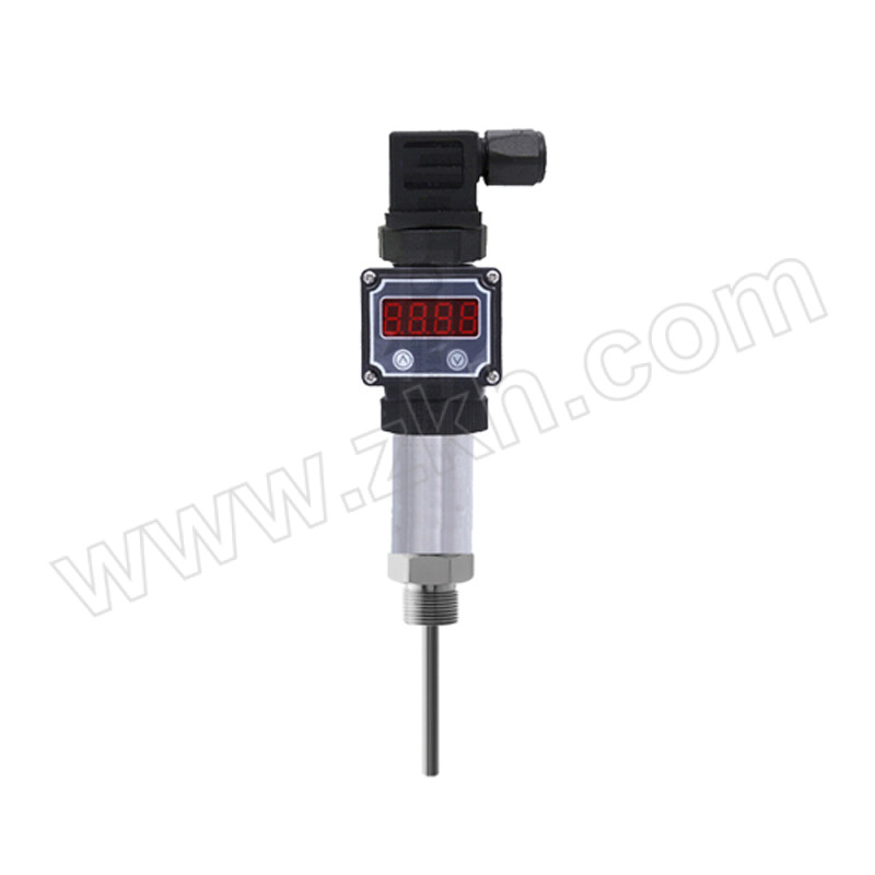 QIZIYI/齐自仪 赫斯曼型温度变送器 WHP-132AG(-50~150℃) G1/2"螺纹安装 赫斯曼数显表头 4-20mA两线制 插深φ6mm×80mm 1个