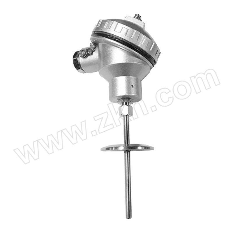 QIZIYI/齐自仪 卫生型温度变送器 WZP-WB0AJ(0~100℃)-100mm 50.5mm卫生型卡盘安装 防水接线盒 4-20mA两线制 304材质 1个