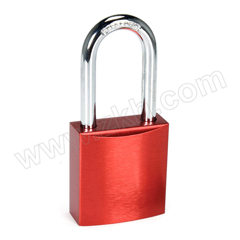 JUXIN/炬芯 铝制挂锁 AL6391D 不通开 红色 锁钩净高38mm 1个