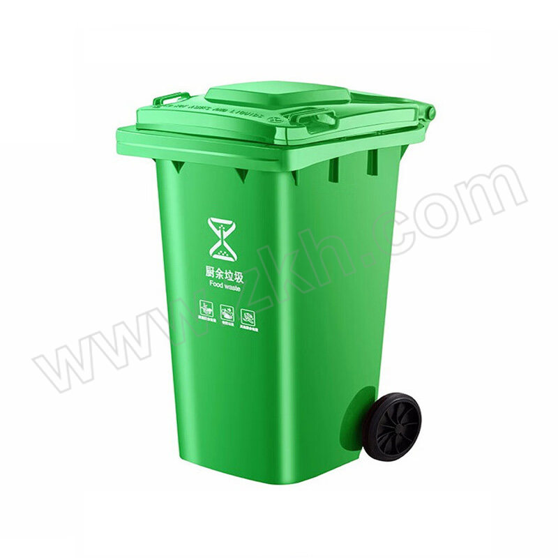 JZSB/京洲实邦 新国标分类可定制大号垃圾桶 JZSB-LJT001 100L 绿色 1个