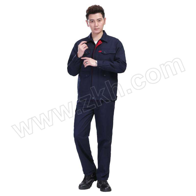 TOPRUI/拓普瑞 春秋男女长袖工作服套装 H1双层 170码 深藏蓝 含上衣×1+裤子×1 1套