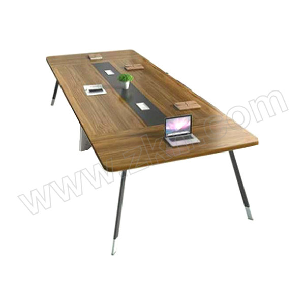 ZKH/震坤行 会议桌 HHD-MT69 尺寸2600×1200×750mm 大叶胡桃色 1张
