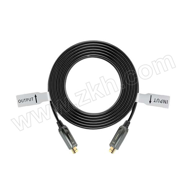 SHENGWEI/胜为 HDMI针对针光纤连接线 AHH1100J 4K/60Hz 锌合金灰色 10m 1条