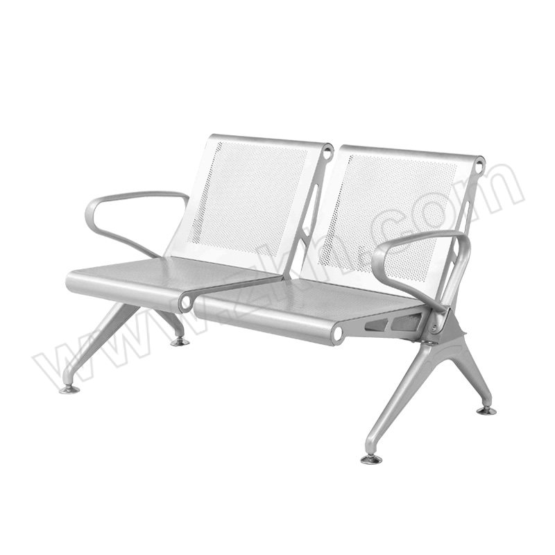 MKG/麦卡贡 双人位连排椅钢扶手无坐垫款 K500F 尺寸1180×710×770mm 1张