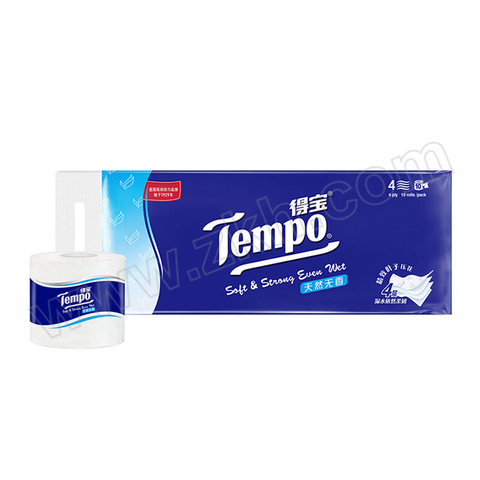 TEMPO/得宝 有芯无香卷纸 T4680 160g×10卷 1提