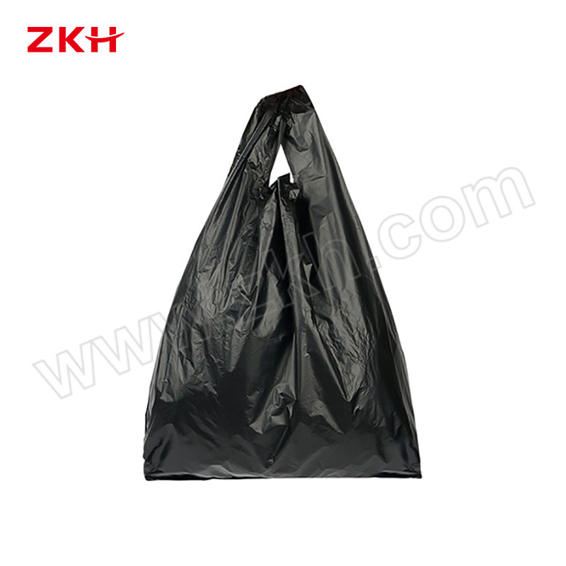 ZKH/震坤行 强韧背心式垃圾袋 ZKH-HST-DB01 45(含折边)×50cm 50只 1包