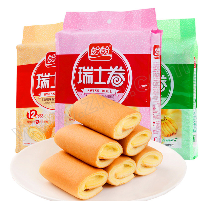 PP/盼盼 瑞士卷 混合口味3袋 240g×3袋 1箱