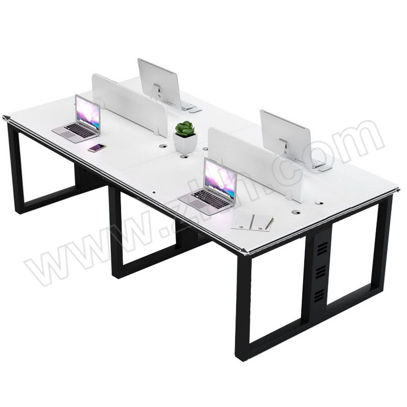 XINDUXIU/鑫独秀 加固型钢架4人位办公桌工位屏风 XDX-GW0012 2400×1200×740mm 1台