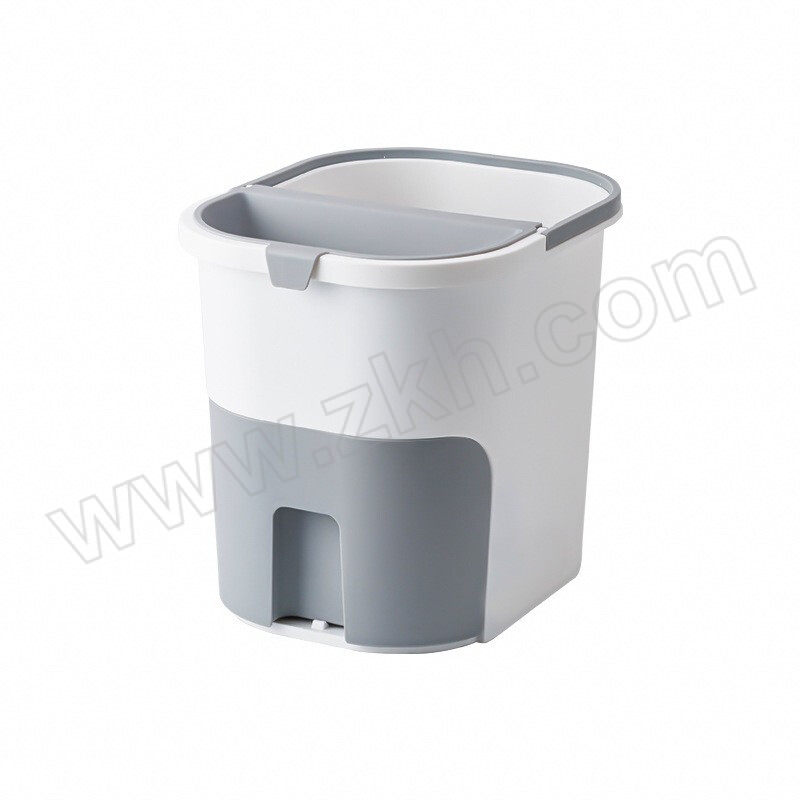 ZHLA/中环力安 按压式干湿分离茶渣垃圾桶 ZHLA-CZT001 灰色 1个