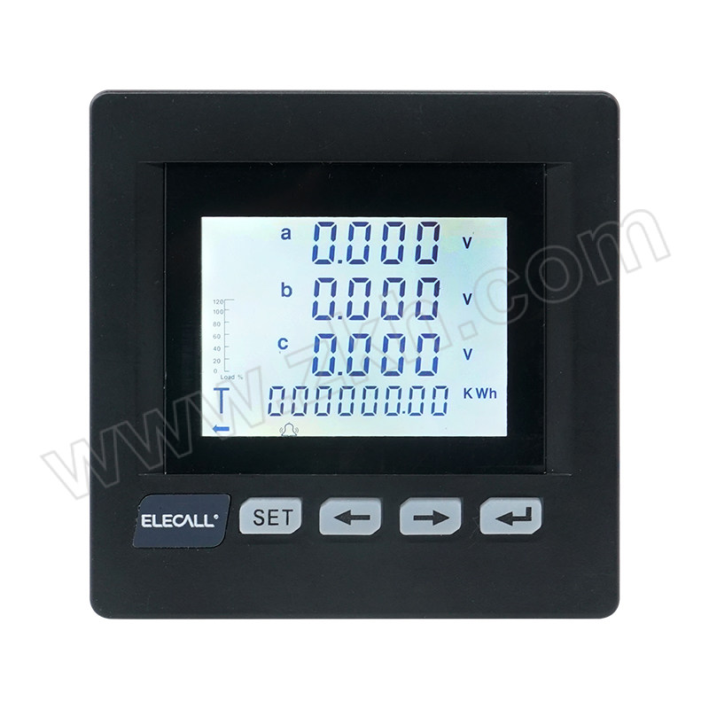 ELECALL/伊莱科 三相电压电流组合表 ELEM-3UI63 AC450V/5A 72×72mm 1个