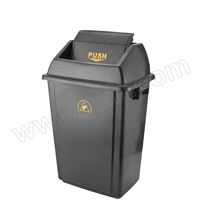 ZHLA/中环力安 方形ESD垃圾桶 ZHLA-LJT058 60L 带盖 1个