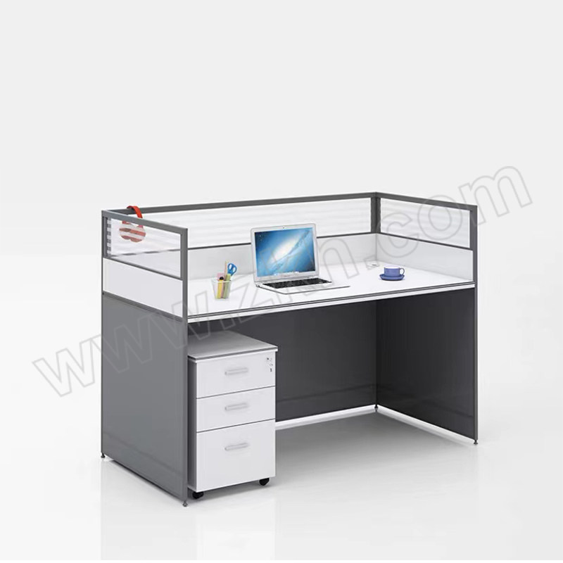 XINWEI/新为 单人屏风办公桌含柜 XW-PFZ-40 尺寸1200×600×1100mm 1套