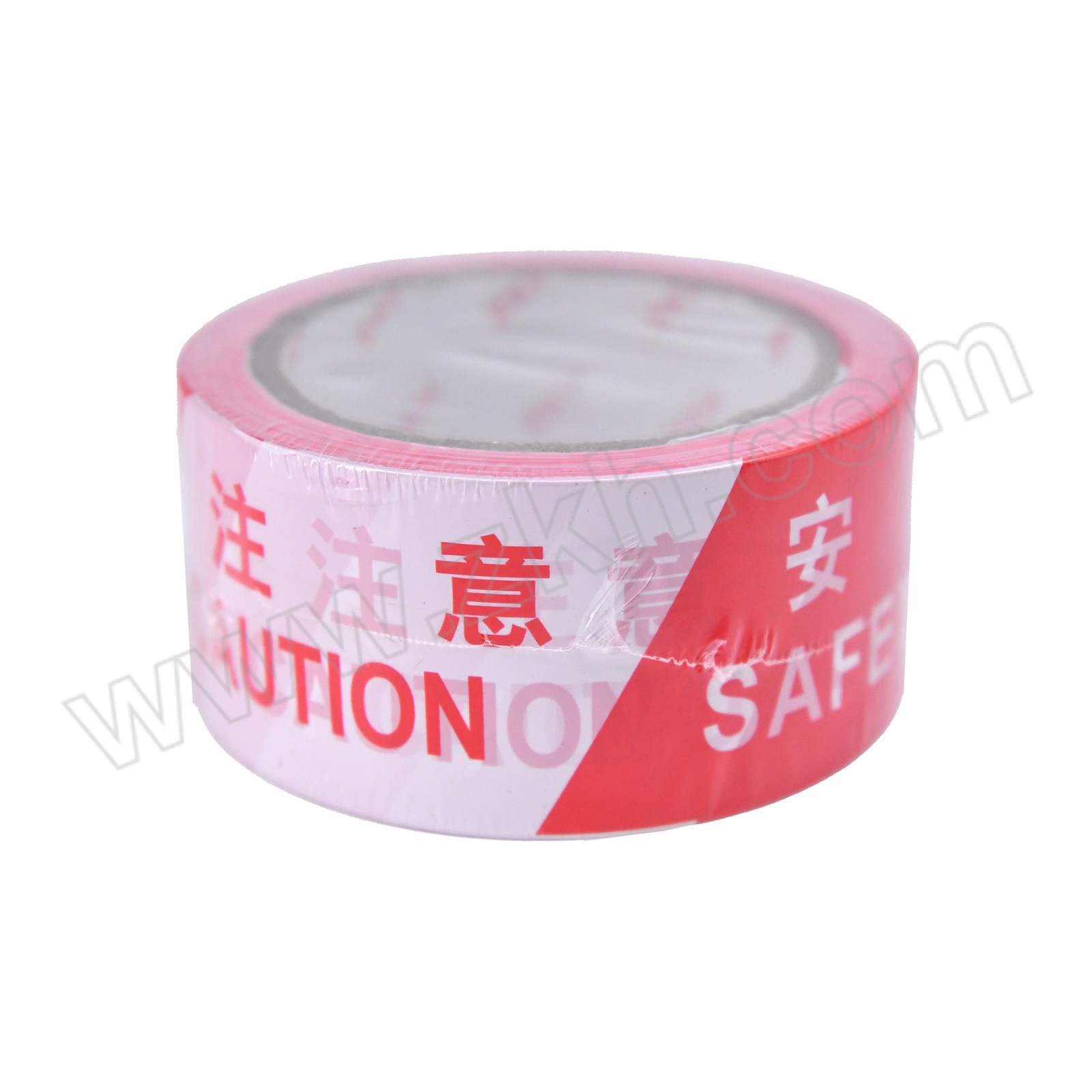 ZKH/震坤行 一次性PE警戒带 PE-50 注意安全 红白相间 50mm*50m 新料 1卷