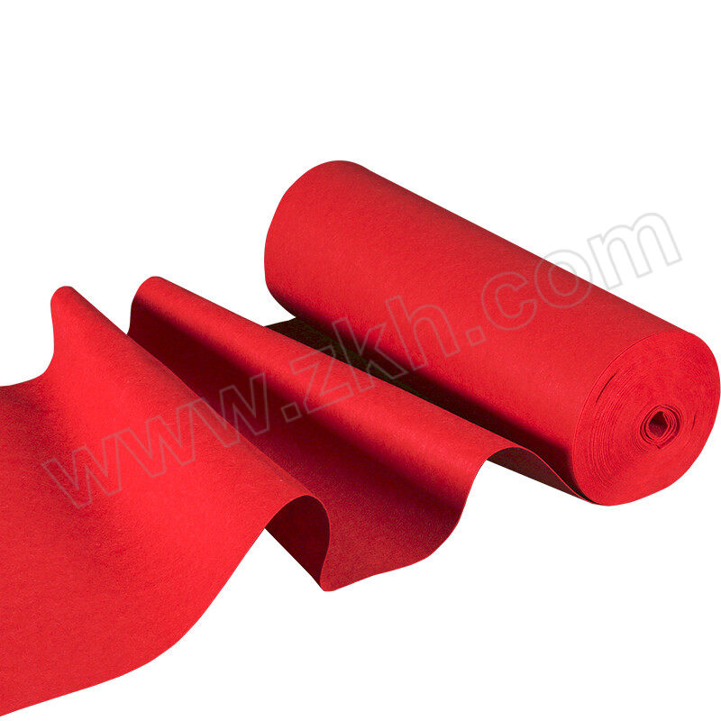 JZSB/京洲实邦 户外商业一次性拉绒防滑地毯 JZSB-DD007 厚度2mm 红色 2×10m 1卷