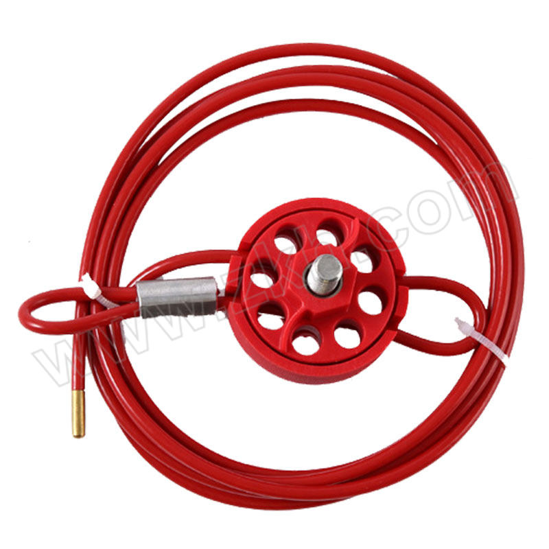 WINSTABLE/稳斯坦 W7153系列万用缆绳阀门锁 绳φ3.8mm 长2m 适用锁孔≤9mm 1个