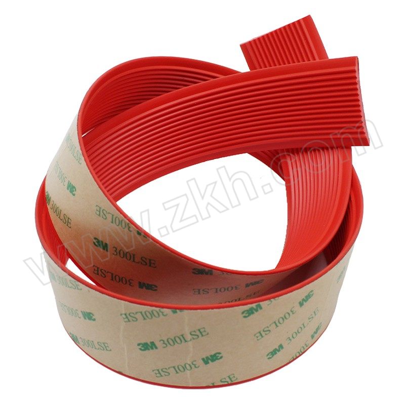 WINSTABLE/稳斯坦 WST4013系列PVC软胶防滑条 红色 4×100cm 1条