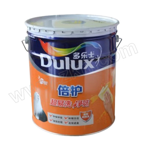 DULUX/多乐士 超易洗净味乳胶漆涂料 18L 白色 1桶