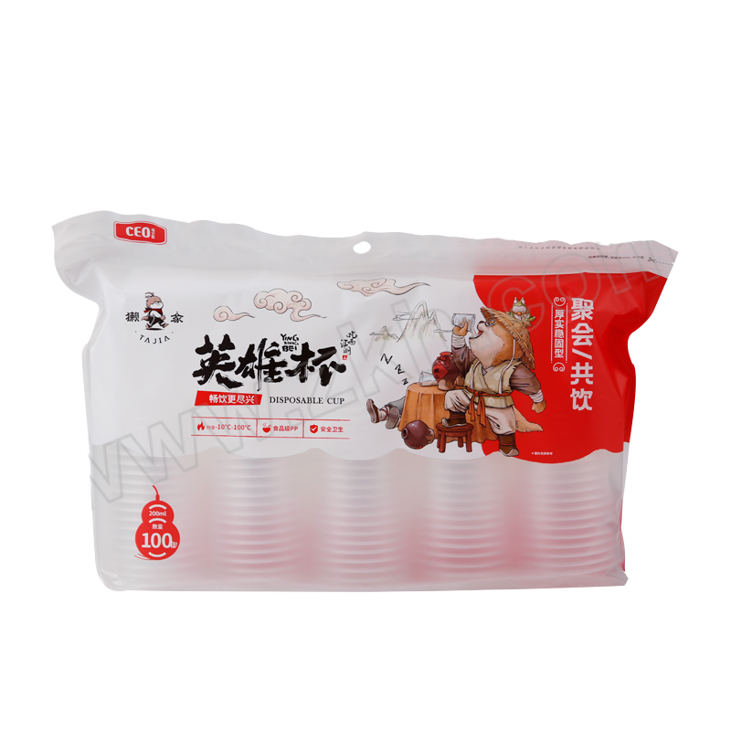 CEO/希艺欧 一次性畅饮杯 CEO-6721 200mL 100只 1包