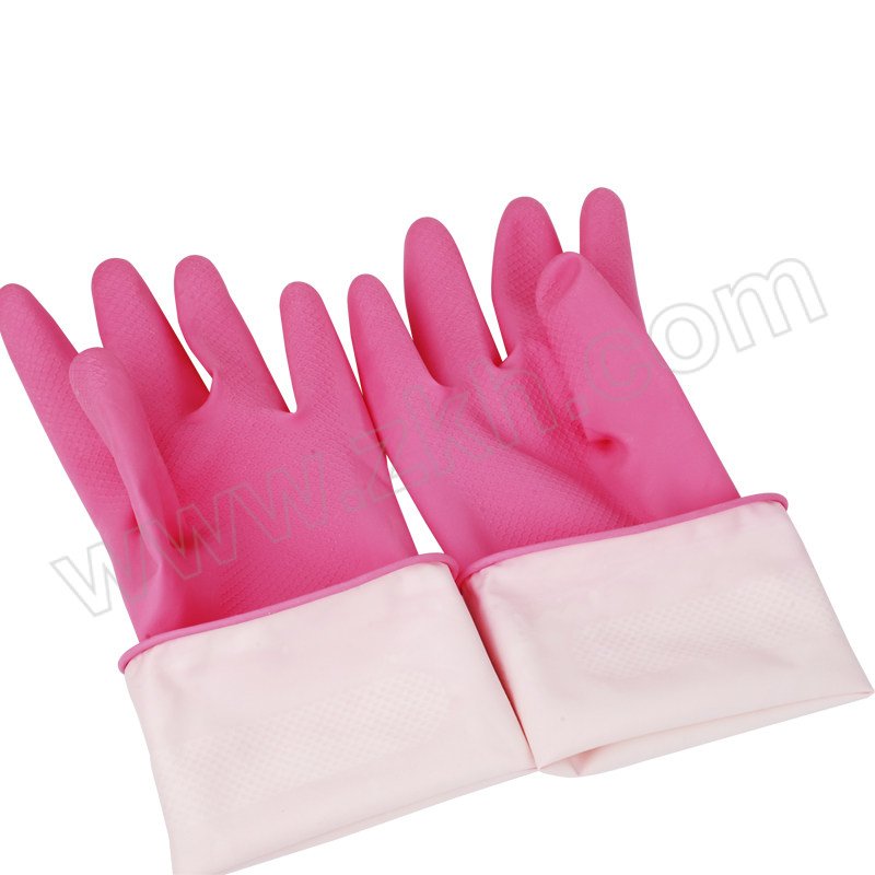 YEKEE/宜洁 清洁橡胶手套 Y-9866 绿色/粉色随机 1双