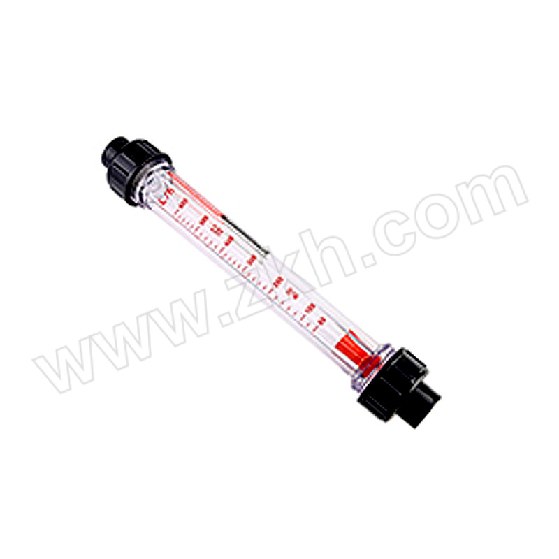 QIZIYI/齐自仪 螺纹式塑料管转子流量计 LZS-25D(300-3000L/h)螺纹 短管结构 DN25 螺纹连接 1个