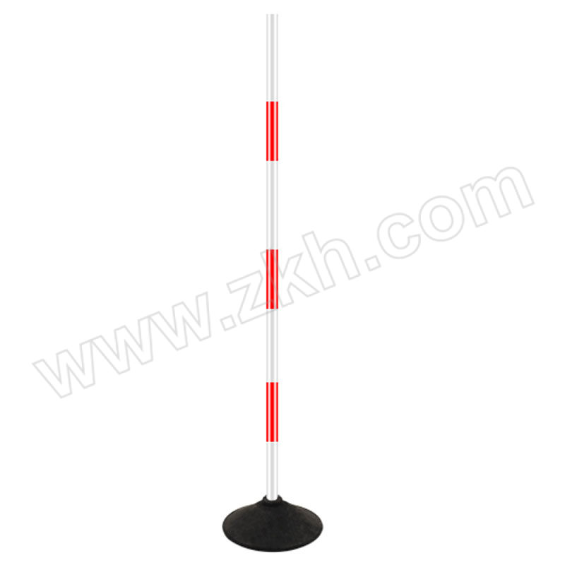 JZSB/京洲实邦 可移动警示柱 红白-标志杆-可移动 25×150cm 塑料+橡塑 1个