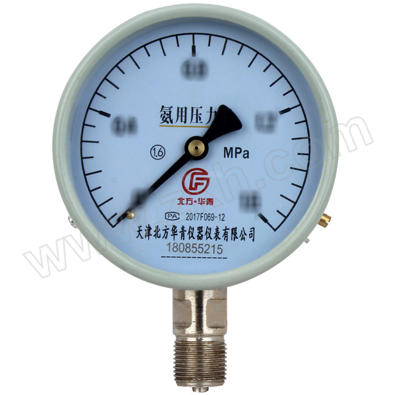 BEIFANGHUAQING/北方华青 氨用压力表 Y100/0-25MPa 1个