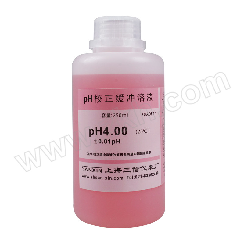 SANXIN/三信 pH4.00校准缓冲溶液 250mL 1瓶