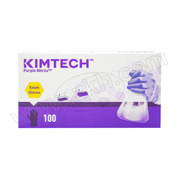 KIMBERLY-CLARK/金佰利 KIMTECH™紫色丁腈实验室手套 55081 S 指麻 1盒