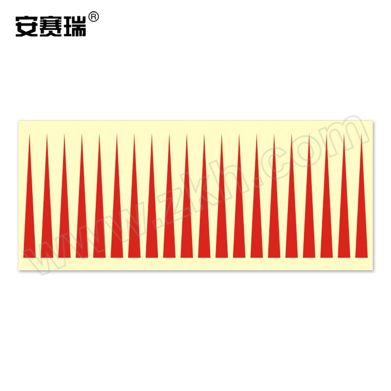 SAFEWARE/安赛瑞 压力表指针标识贴 1H01699 0.05×5×50mm PVC不干胶 红色 500贴 1包