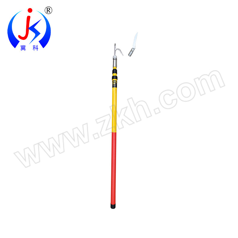 JK/冀科 伸缩异物杆 JK-SYWG59220 5节9米 耐压220kV 黄红相间 1根 1根