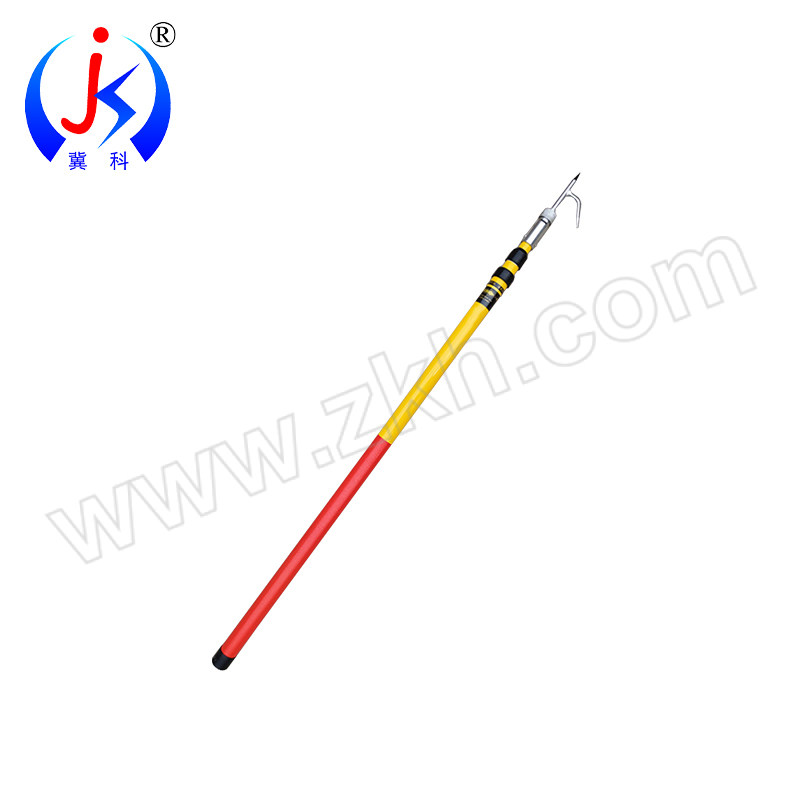 JK/冀科 伸缩异物杆 JK-SYWG59220 5节9米 耐压220kV 黄红相间 1根 1根